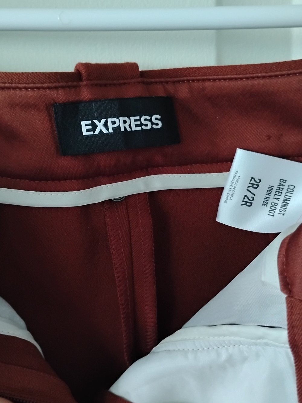 Express Pants Barely Boot Cut-Leg Rust - Picture 3 of 7